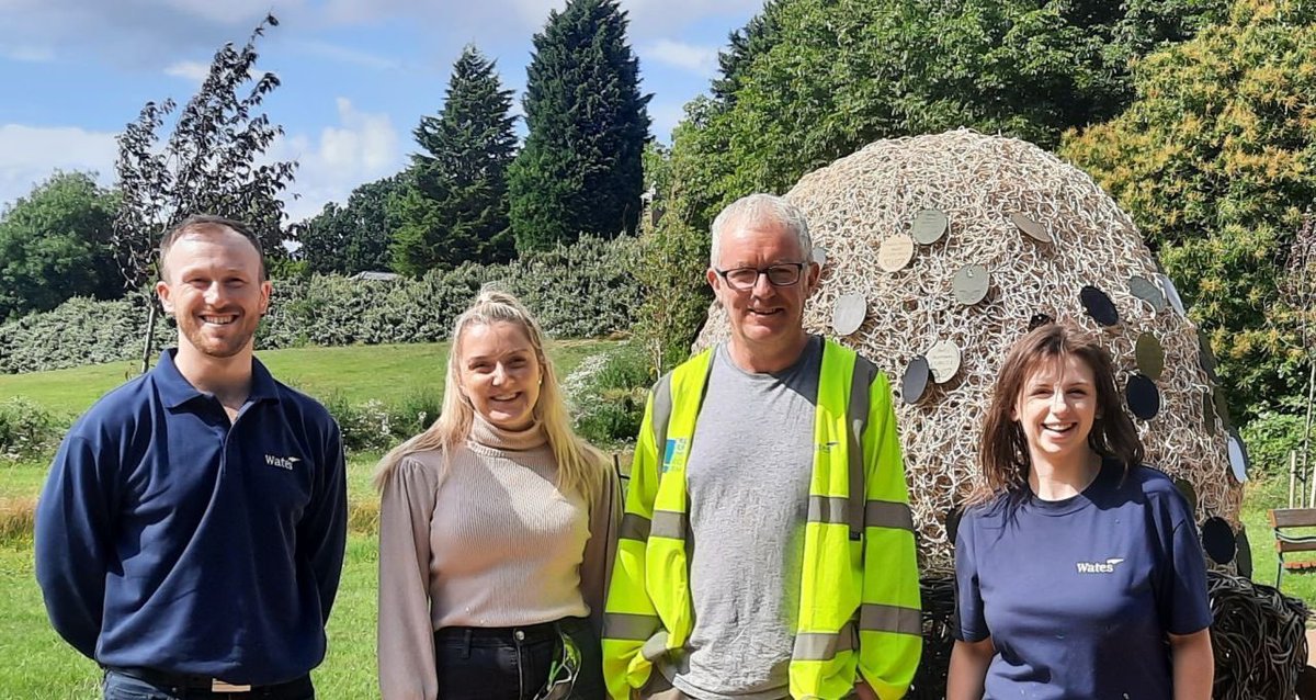 FSFundraising's tweet photo. The team from @WatesGroup have been working on the Serenity Garden for the last day and half, the work they have done is simply amazing.  They’ve even cleaned the stone work from the old paddling pool area.  We are so grateful for their support! #WatesSocialValue #babyloss #Nottm https://t.co/UW7TiWFPbK
