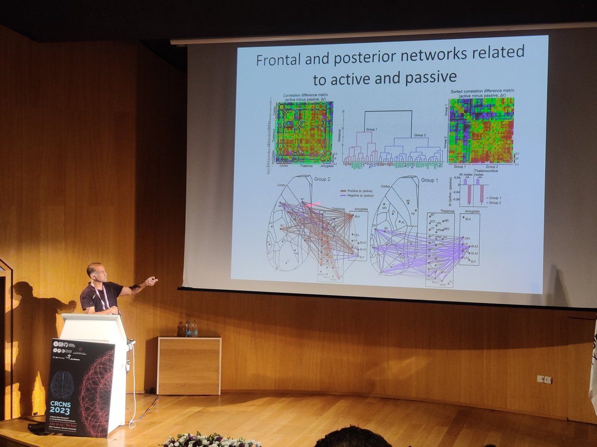 elad_avidan1's tweet photo. Great 'Decision making' session at the #CRCNS conference!
Thanks @ArielGilad and the group for their impressive talk on thalamocortical dynamics, using simultaneously wide field imaging and multifiber recording! #DesicionMaking
@MedNeuroHUJI
@RenanaOzRokach
@ShlomoSherer https://t.co/Ymf1xM4DrV