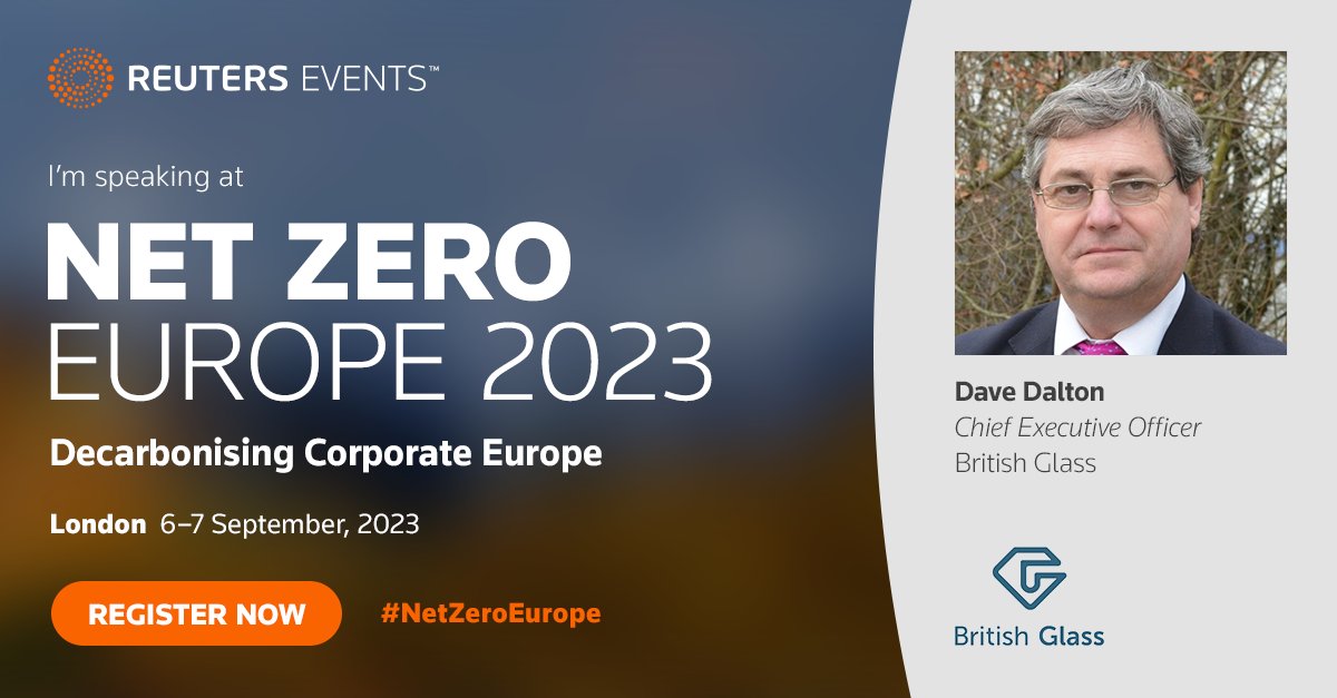 BritGlass's tweet photo. Our CEO Dave Dalton is looking forward to speaking at @REvents_SustBiz: Net Zero Europe 2023 [Sept. 6-7 London] with 200+ top sustainability and supply chain executives to build transition plans with accurate Scope 3 data.

#NetZeroEurope

Find out more: https://t.co/pBvLelAStH https://t.co/LHjKTGVzma