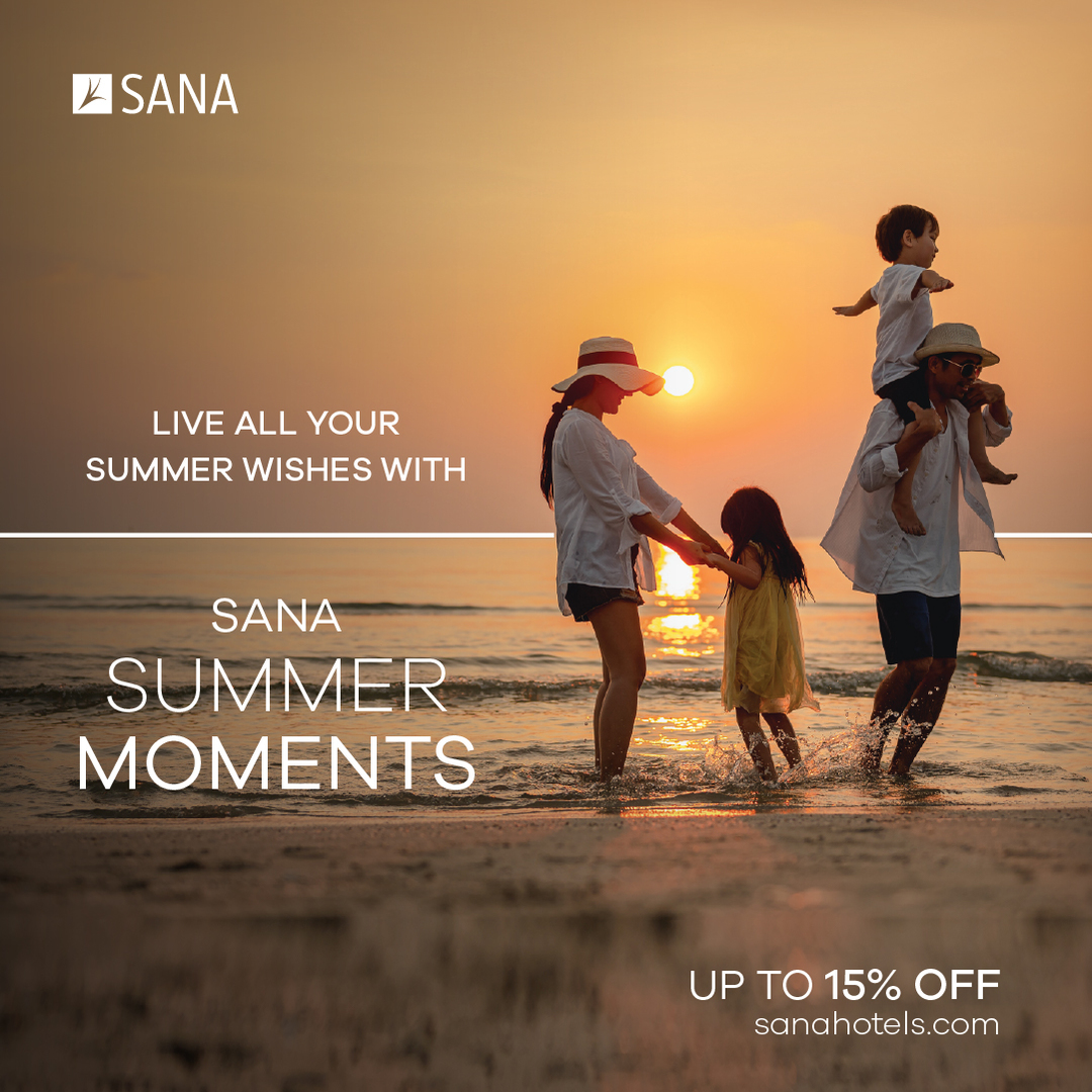 SANAHotels's tweet photo. Ainda não reservou as suas férias de verão? ☀️

Aproveite até 15% desconto na sua estadia em hotéis 5 estrelas da SANA Hotels.

👉 Reserve aqui: https://t.co/2ADuXowTOx https://t.co/5Uto5BABQI