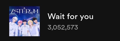 plaveintl's tweet photo. 📢 #PLAVE's Wait for You hits 3 Million streams on spotify. ✨️🥳 https://t.co/N9llwjSbhR