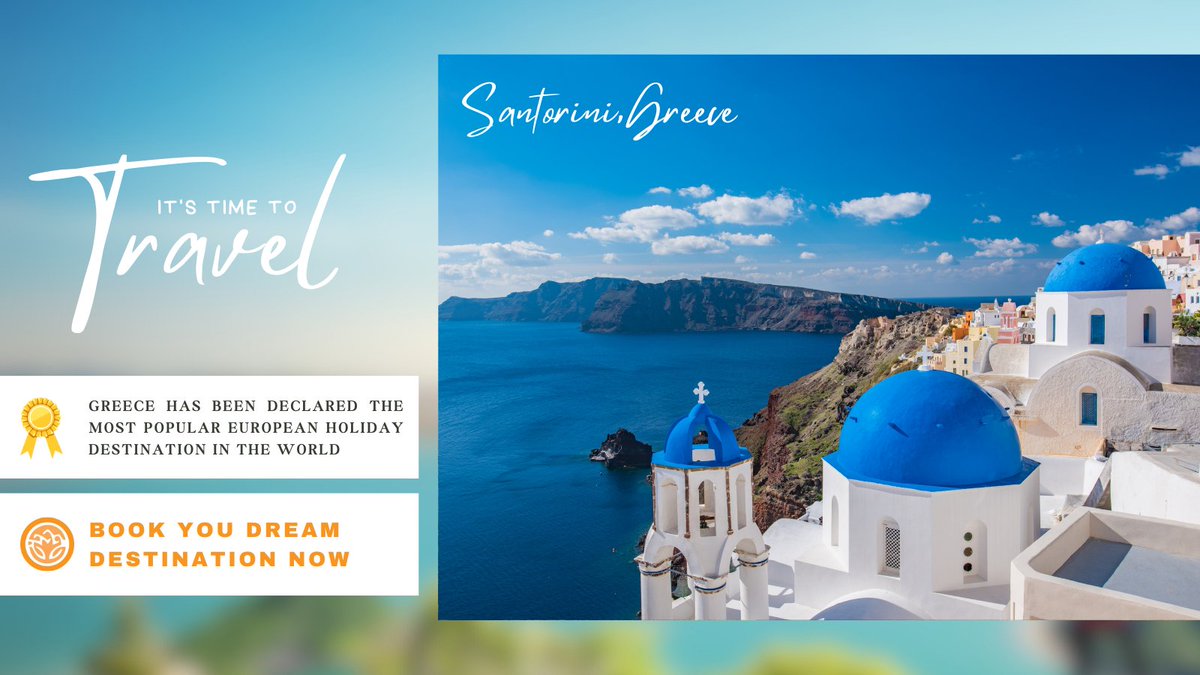 Santorini, Greece has been declared the most popular European holiday destination in the world. Book your dream holiday home near the most popular holiday destination in Santorini, Greece at - vacationsaga.com