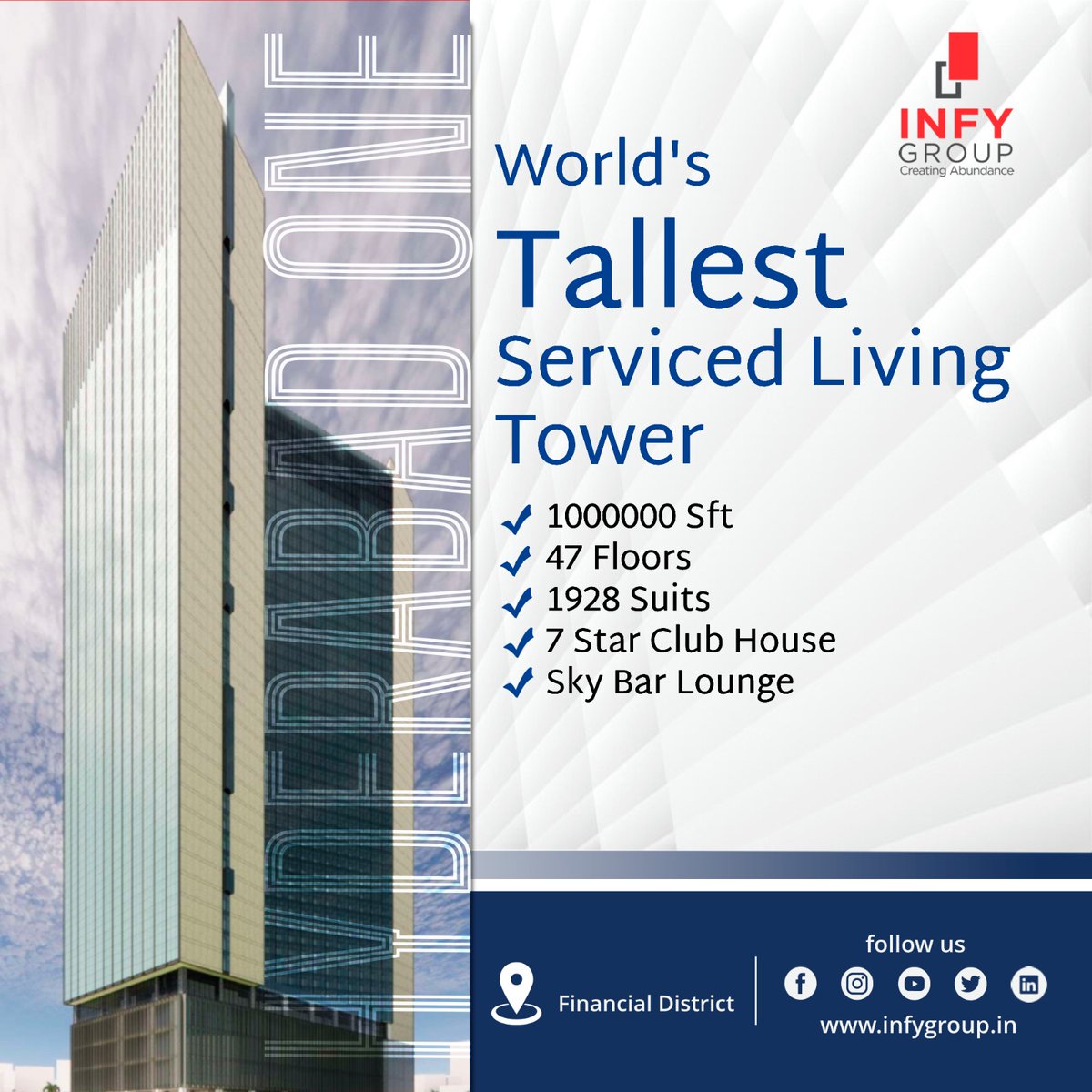 world's tallest serviced living tower 

 #realestate #h1 #placesbyhydeparkdevelopments #hyderabadbusiness #explorepage✨ #coliving #hyderabadhomes #hyderabadhotels #realestateinvesting #investing #trending #offer  #hyderabadplaces #7starhotel  #infydiaries #india