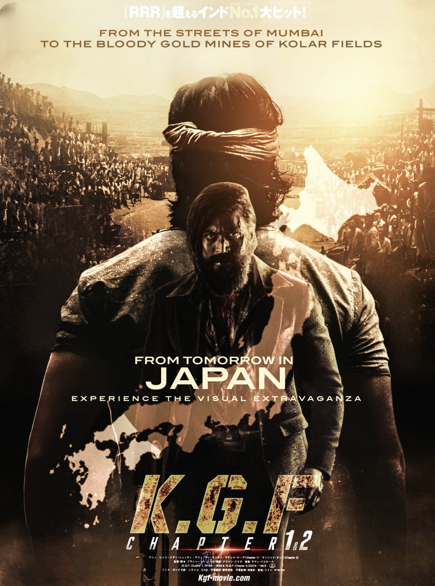 YashTrends's tweet photo. Kannada Cinema Pride - #KGF and Indian HGOY 2022 - #KGF2 Both Simultaneously Releasing in Japan From Tomorrow 🔥 Witness the Greatest Story of Mother and Son, Grab Your Tickets &amp; for more details visit https://t.co/N59mZiDAsc 
@TheNameIsYash @_KGFmovie
#Yash19 #YashBOSS https://t.co/YJzHbmelOC