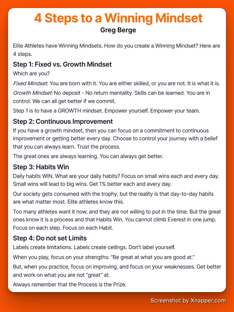 GregBerge's tweet photo. A Winning Mindset is hard to develop.

Here are 4 Steps to a Winning Mindset https://t.co/JmOzQrZWIL