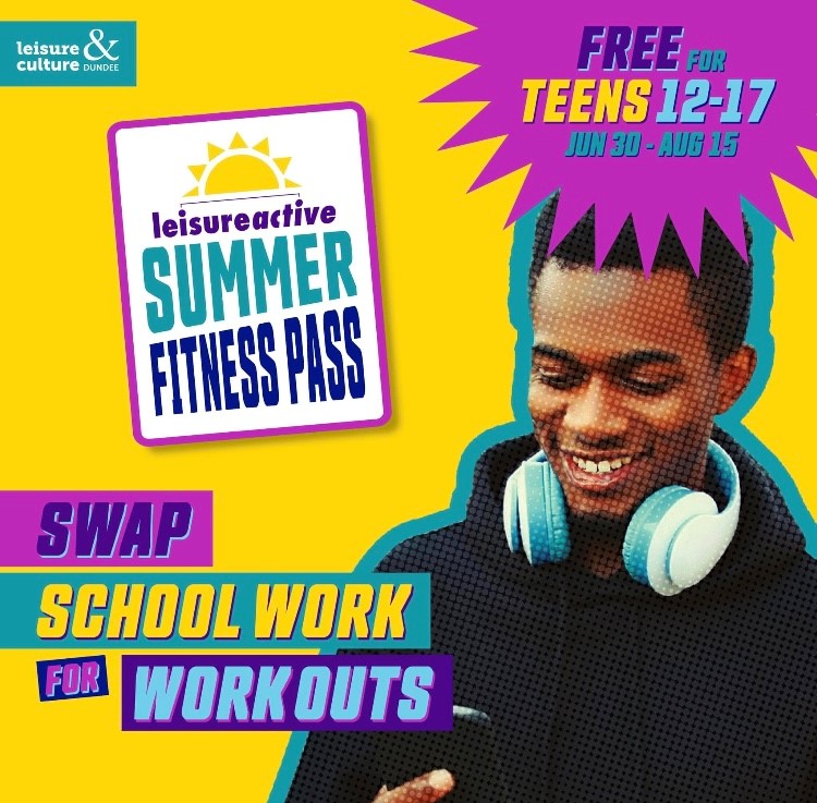ShonaRobisonSNP's tweet photo. 💪 Dundee teens! @LACDundee's Leisureactive team is offering all 12-17 year olds in the city the chance to work out for FREE over the school holidays.

Boost your physical and mental strength with the Teen Summer Fitness Pass, available until August 15th 👉https://t.co/0Gaf6hdiE4 https://t.co/5Kxz04dLIo