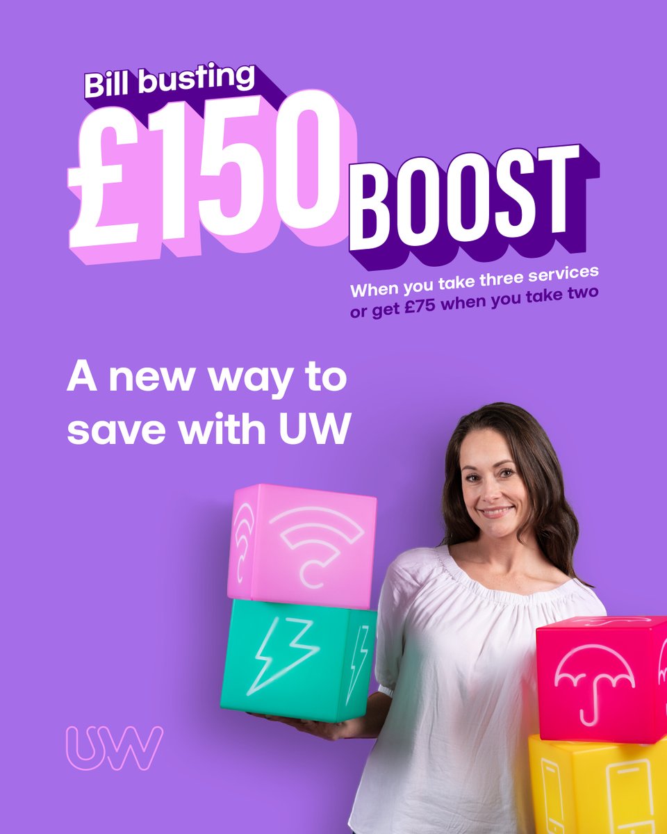 ClareLupton's tweet photo. As a Partner, I can help guide you through the process of switching to UW, helping you save on your household bills, all with the benefit of some extra money in your back pocket.

If you'd like to learn more about bundling your household bills with UW, get in touch. https://t.co/DrqHjtNb86