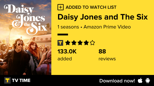 I've just started following Daisy Jones and The Six tvtime.com/r/2T6Kw #tvtime