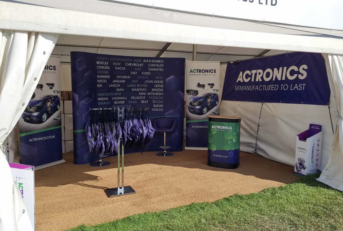 We're here! <a href="/fosgoodwood/">Goodwood FOS</a> 🏎️ Come down to our stand 151 to discuss all things remanufacturing, we'd love to meet you! Swing by our stand tomorrow and Saturday to meet the wheeler dealer himself, <a href="/TheEddChina/">Edd China</a>! 

#ACTRONICS #Goodwood #FestivalofSpeed #Motorsport #Remanufacturing