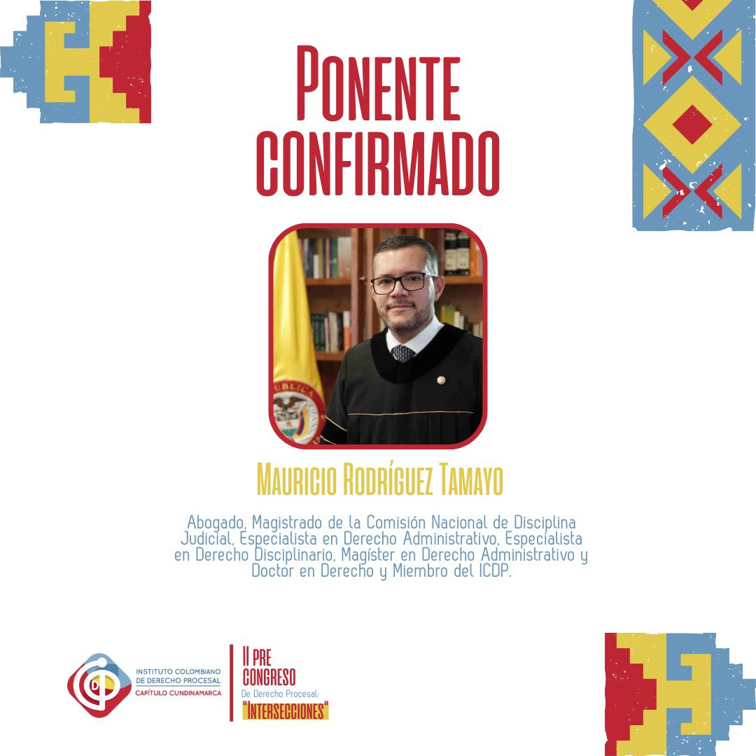 Estamos a muy pocos días para el inicio del II Pre Congreso de Derecho Procesal ¿tú ya te inscribiste?. 

Te presentamos a dos de nuestros ponentes confirmados para este importante evento que iniciará el próximo 31 de julio.