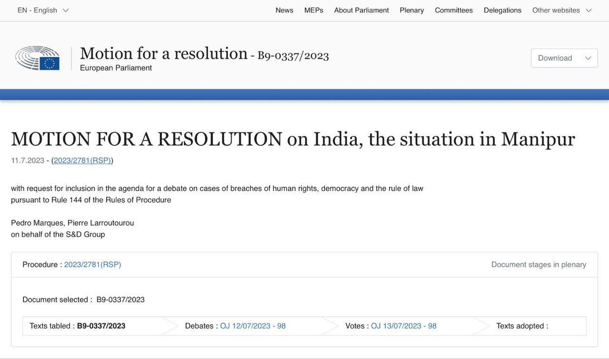 AskAnshul's tweet photo. Recently, France faced violence in various cities but till now, no resolution passed by European Parliament on France violence

European Parliament adopted motion on Manipur violence

Parliament opposed AFSPA in Manipur but didn't say a single word against Myanmar based militants https://t.co/aSmGFj28IG