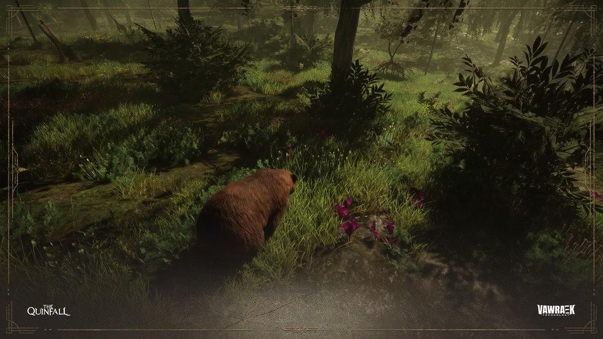 You are not the only predator in the forest. The brown bear is just one of the animals that managed to survive in the forest with his strength.  

The forests of Quinfall will teach you to be attentive at all times.

#Quinfall #VawraekTechnology #MMORPG