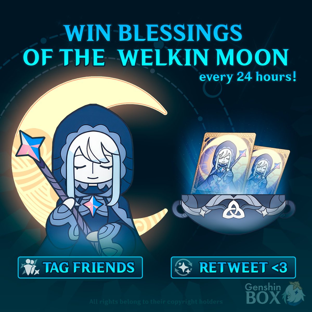 Genshin Box | Win your weekly ๐ Genesis Crystals! (@genshin_box) on Twitter photo ๐ Genshin box daily Giveaway! ๐
To participate
Who's your waifu or husbando ?
๐ธ Follow <a href="/genshin_box/">Genshin Box | Win your weekly ๐ Genesis Crystals!</a>
๐ธ Like & Retweet
๐ธ Tag 3 friends
๐ 1 Blessing of the Welkin Moon ๐
Ends in 24h
#Genshinlmpact #Genshingiveaway #Genshinmemes ๐ Genshin box daily Giveaway! ๐
To participate
Who's your waifu or husbando ?
๐ธ Follow <a href="/genshin_box/">Genshin Box | Win your weekly ๐ Genesis Crystals!</a>
๐ธ Like & Retweet
๐ธ Tag 3 friends
๐ 1 Blessing of the Welkin Moon ๐
Ends in 24h
#Genshinlmpact #Genshingiveaway #Genshinmemes