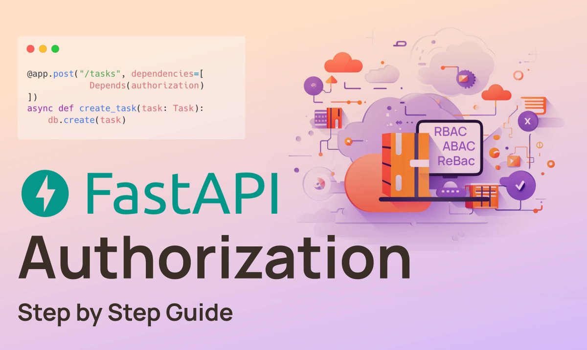 permit_io's tweet photo. We use @FastAPI ourselves all the time, and we're glad to bring you our latest tutorial: Implementing RBAC with FastAPI⚡️
https://t.co/4xb0CCiUuX https://t.co/SwDVGIVNIk