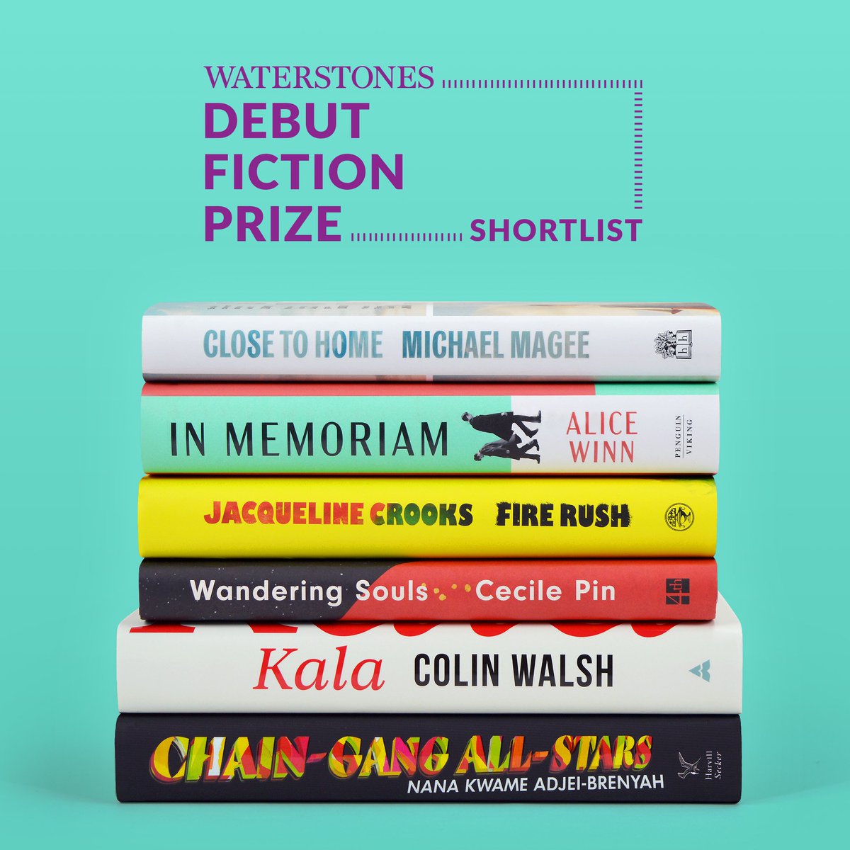 WstonesDundee's tweet image. We are absolutely delighted to share the shortlist for the second ever Waterstones Debut Fiction Prize! You can find out more about these six incredible books in store or on our website 📚 🎉  #WDFP waterstones.com/category/cultu…