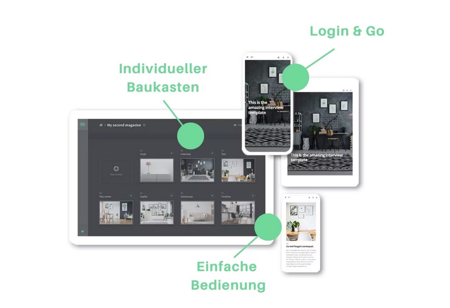 webmag_io's tweet image. Formate für #digitalmarketing und #digitalsales ohne externe Spezialagenturen erstellen? #Webmag macht's möglich. Just do it yourself 👊Baukasteneditor. Drag &amp;amp; Drop. Master-Vorlage. CI-konform. Super Easy. So geht’s: 👉webmag.io/anwendungen/di… #usecases