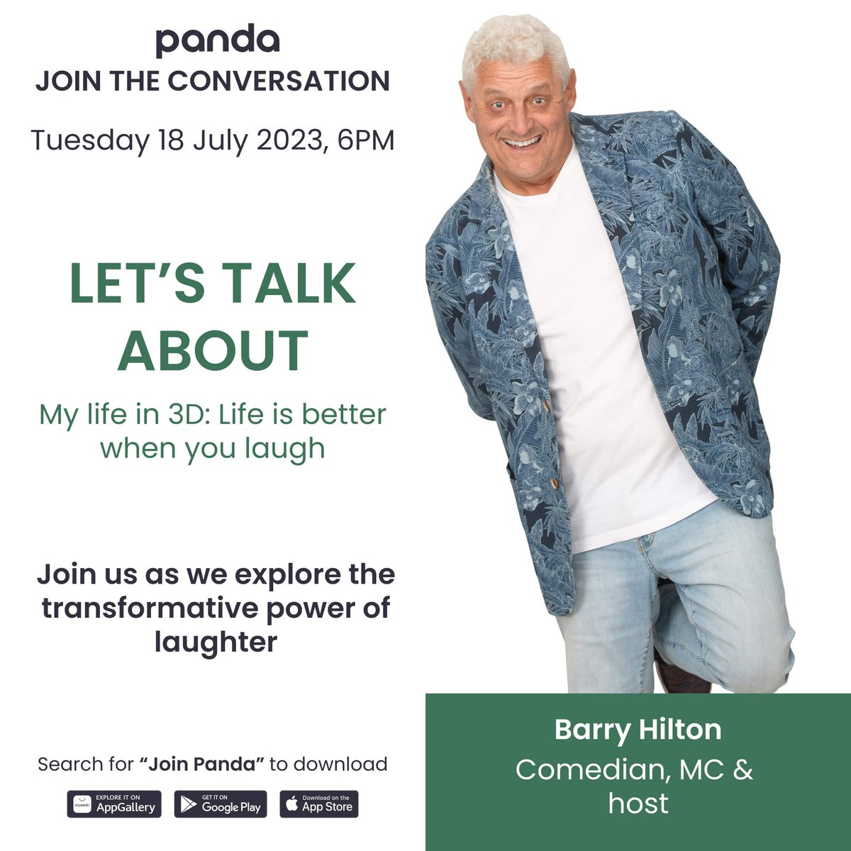 Pull in my cousins - 18 July @ 6pm on the @PandaHealthApp  
📱🐼🔥🙌
barryhilton.co.za/events#panda