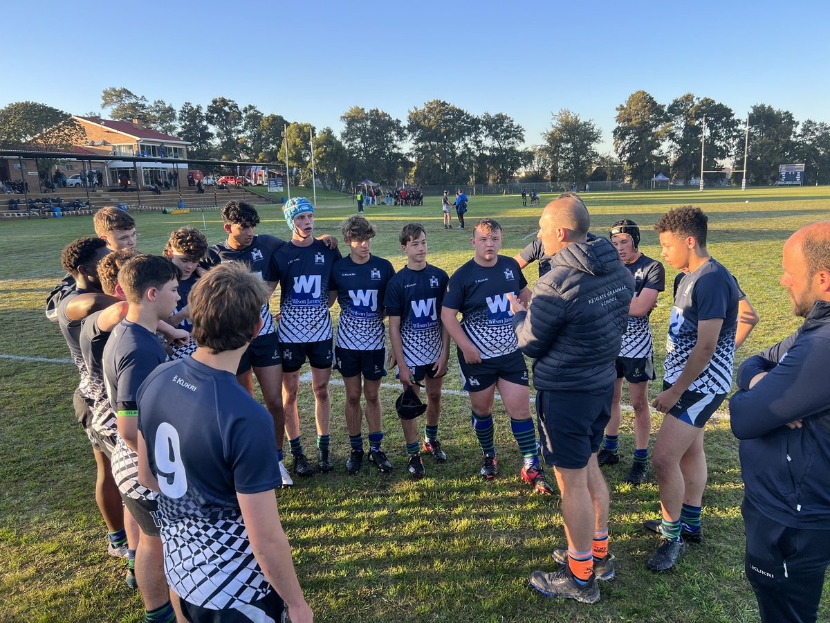 Two great games today for the 1s and 2s - 1st team with a tight 17-17 draw and two with a loss 
Off to Langa Township this afternoon for lunch and tour 
#RGS2023SA