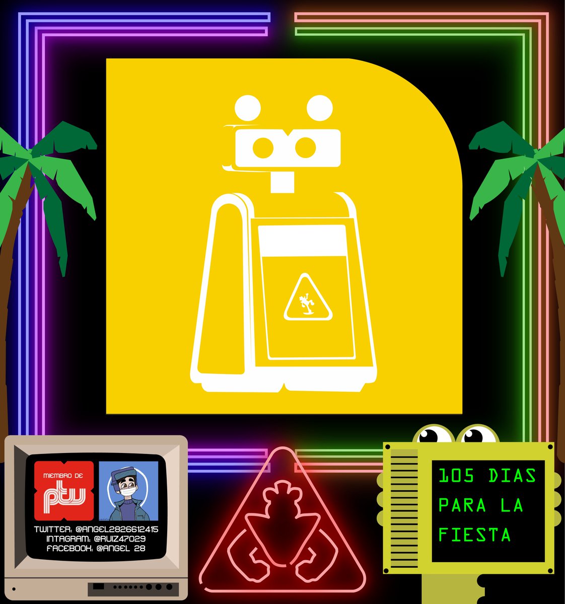 Angel2826612415's tweet image. 105  DIAS PRRA LA FIESTA🥳

ICONO: #CLEANBOT 

#fnafsecuritybreach #fnaffanart #FNAF  #FNAFMOVIE