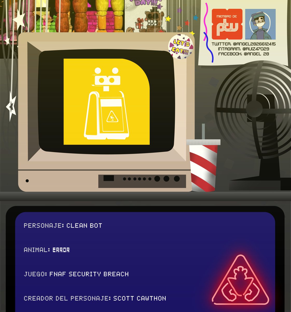 Angel2826612415's tweet image. 105  DIAS PRRA LA FIESTA🥳

ICONO: #CLEANBOT 

#fnafsecuritybreach #fnaffanart #FNAF  #FNAFMOVIE