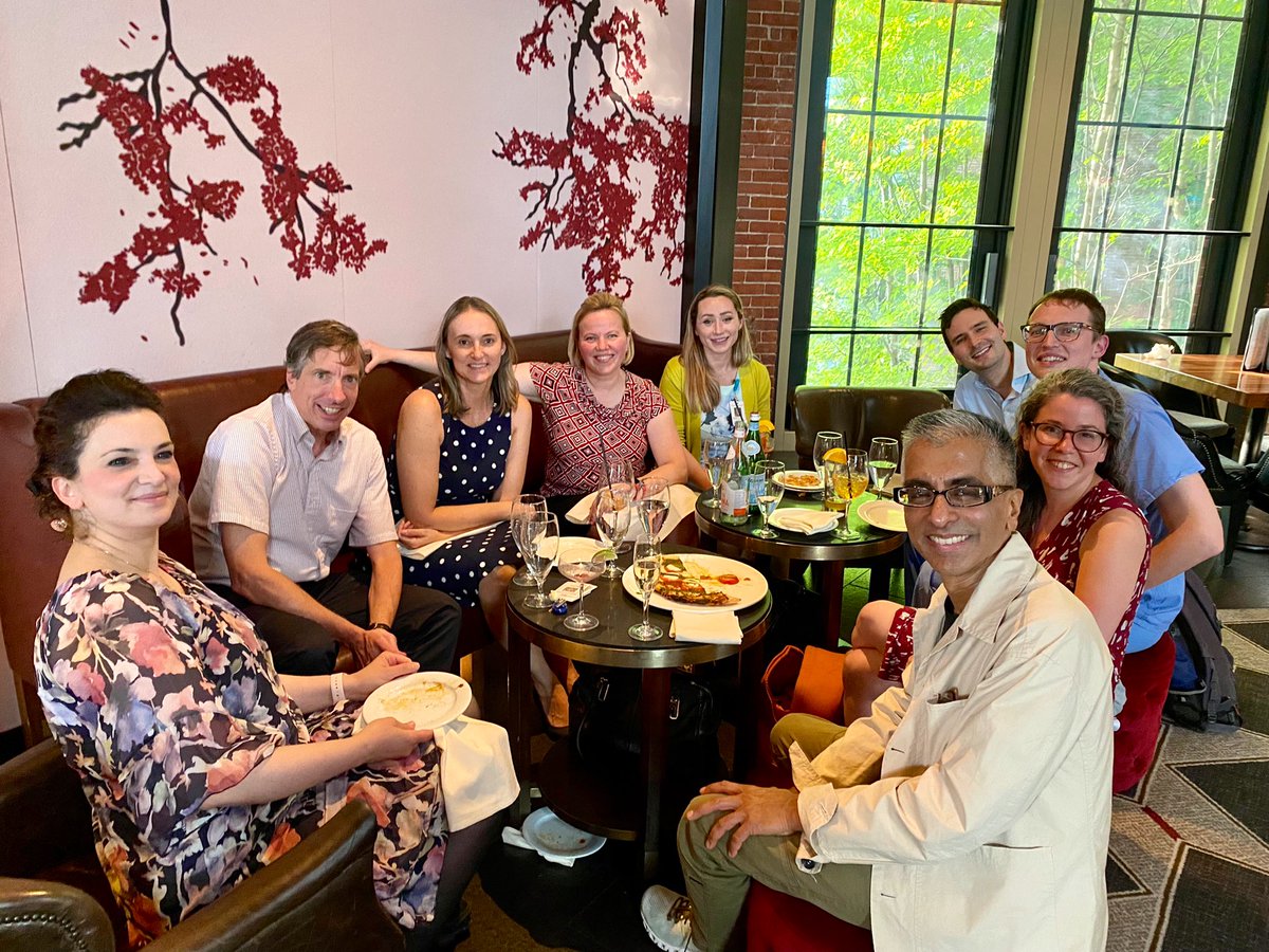 Good times & smiles all around 🙌 

The  return of #MGHStrokeService “happy hour” is exciting 🎉🍷🧠 

And a warm “welcome” to our newest @MGHNeurology family members 👏

@MGHNeuroSci @MassGeneralNews @MarielKozberg @rwregen @DrKendah @guroledip @SMGreenbergNeur