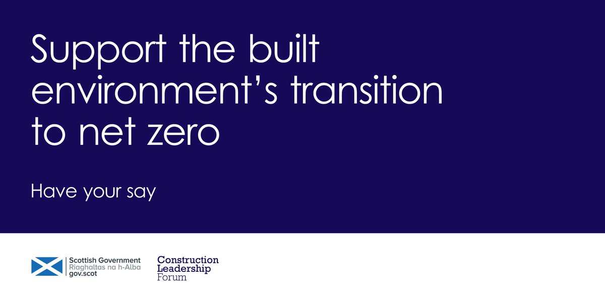 The CLF's net zero working group has launched an industry-wide engagement programme to gather feedback on the @scotgov recently published #justtransition discussion paper for #builtenvironment and #Construction