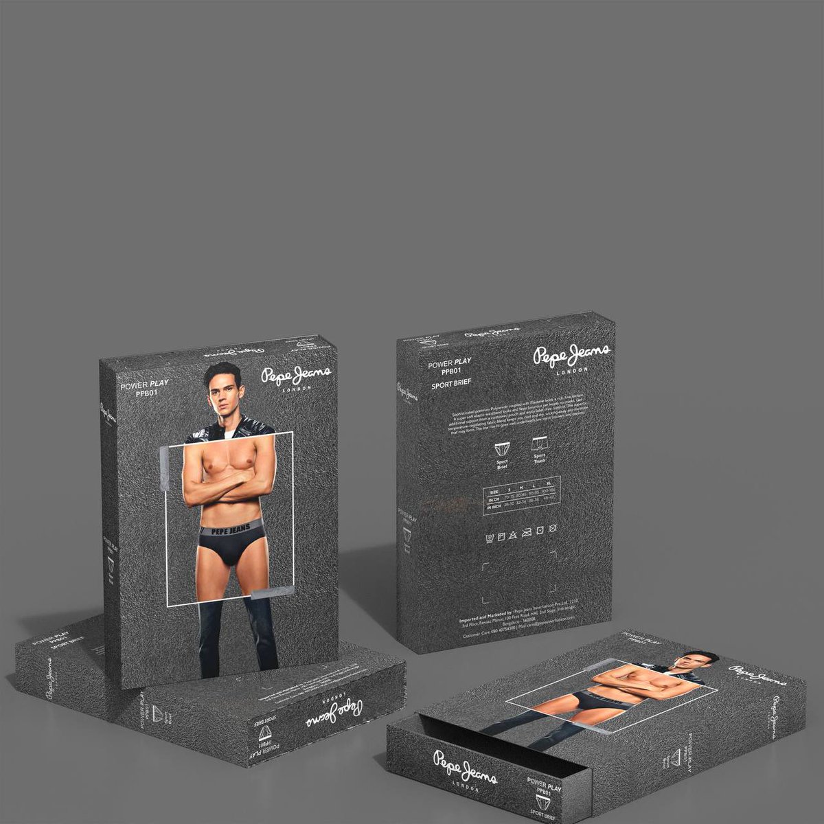 kuseofficial's tweet photo. Introducing our sleek and sophisticated packaging for Pepe Jeans inner-wear! Our thoughtfully designed packaging is a perfect match for the premium quality and elegance of Pepe Jeans inner-wear.

#kuse #kusedesign #branding #productdesign #packagingdesign #designagency https://t.co/kR7I1vYGwK