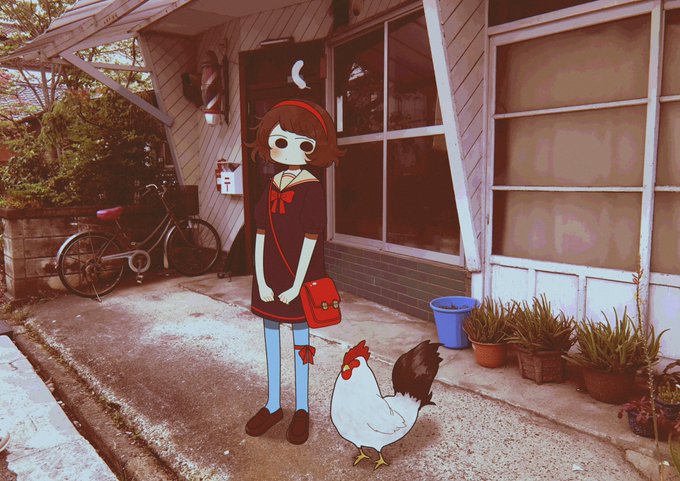 「chicken standing」 illustration images(Latest)