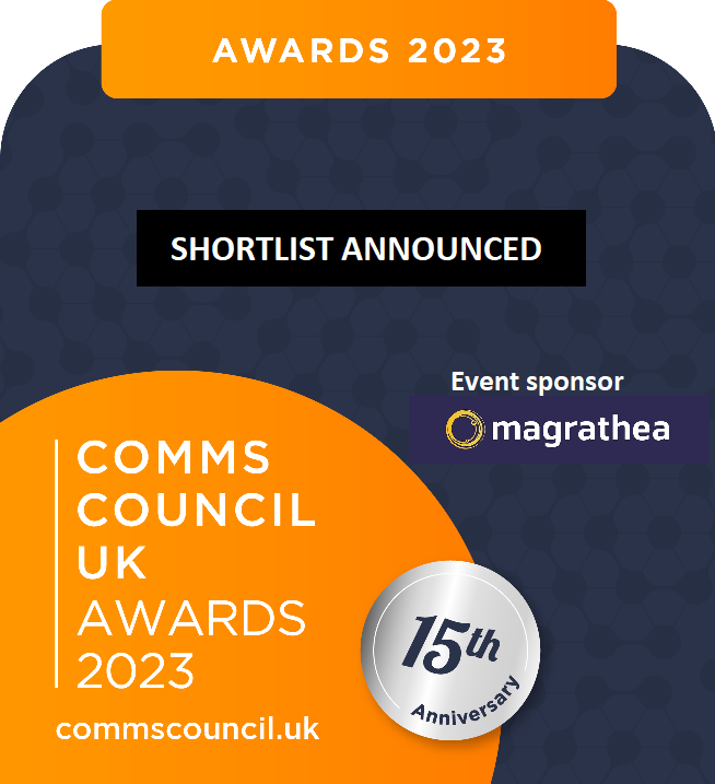 CommsCouncilUK's tweet photo. We are excited to announce the shortlist for the Comms Council UK Awards 2023, kindly sponsored by @MagratheaTel - Find the full list and our press release at https://t.co/Um23iPHf1x https://t.co/PDXY8PtYTJ