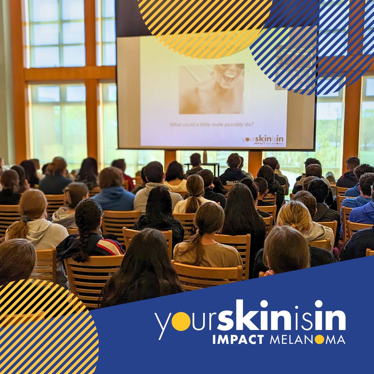 IMPACTMelanoma's tweet photo. Calling all teachers! Bring our #YourSkinIsIn program into your classroom and empower your students to stay sun-safe year-round. Learn more about this award-winning eLearning course: https://t.co/GWtXOFw9VK #education #curriculum #wellness #instahealth #skincancerprevention https://t.co/toKDUd0EBg