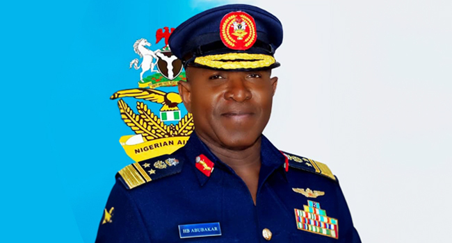 channelstv's tweet photo. The Chief of the Air Staff, Hassan B. Abubakar, takes the podium.
He plans to adopt additional air power to diminish threats to the country.
He says the ultimate focus will be on air combat capabilities.
#CTVTweets
#SenateScreening https://t.co/w28z6nYJ0p