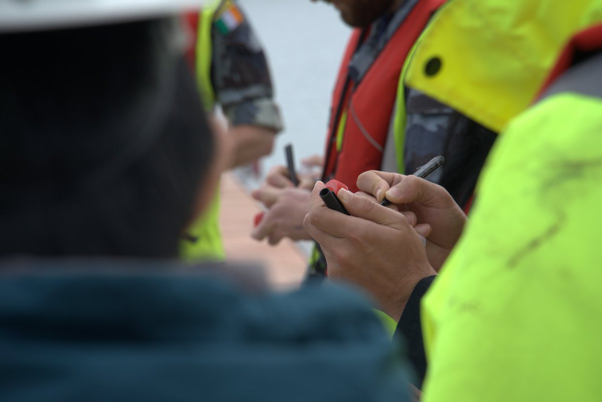 Ronan Brown <a href="/SETUIreland/">South East Technological University</a> and Mike Griew <a href="/HalpinCentre/">Halpin Centre</a> lead a water sampling practical demonstration today at the STREAM summer school at <a href="/NMCI_Ireland/">NMCI</a>