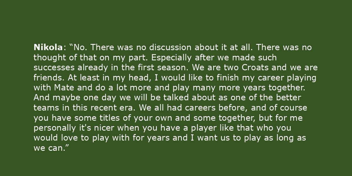 MekticPavicFans's tweet image. In May 2022 interviewer Danijel Lijović asked to Mate and Nikola: "Did you ever think that you would have to end the cooperation if the series of bad results continued?"
Their answers 👇
#Mektic #Pavic