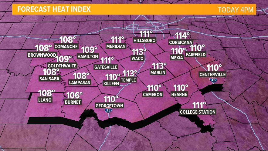 KCENWeather's tweet photo. Given how quickly these temperatures rise once the sun comes up, yeah it did escalate quickly. The excessive heat warning is still staying effect for this afternoon so be sure to stay cool out there! https://t.co/1lwIFxf7uY https://t.co/TsrixYW6xz