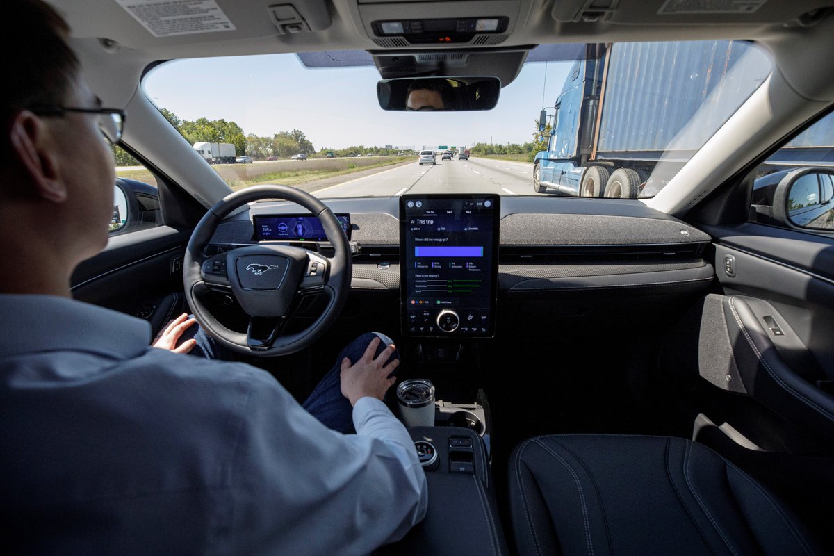 jimfarley98's tweet photo. Our ADAS team is making the hands-free highway driving experience even better! BlueCruise 1.3 will start rolling out this summer in Mustang Mach-E's from the factory &amp; then later this summer to existing BlueCruise-equipped Mach-E's via a software update. https://t.co/eyaHdeVwNN