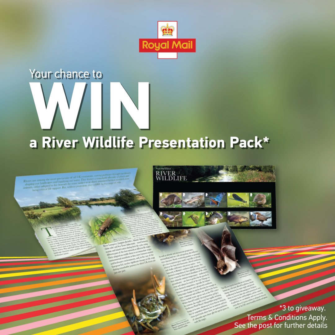 RoyalMailStamps's tweet photo. Here's your chance to win a River Wildlife Presentation Pack (3 to give away). 

Q. What's the name of a beaver's home?

To enter, like this tweet + RT + comment below with the correct answer by 11:59pm on 18/07/2023

18+ UK only. Ts &amp; Cs: https://t.co/VlQ8R9Kc60 https://t.co/95drmKwBtD