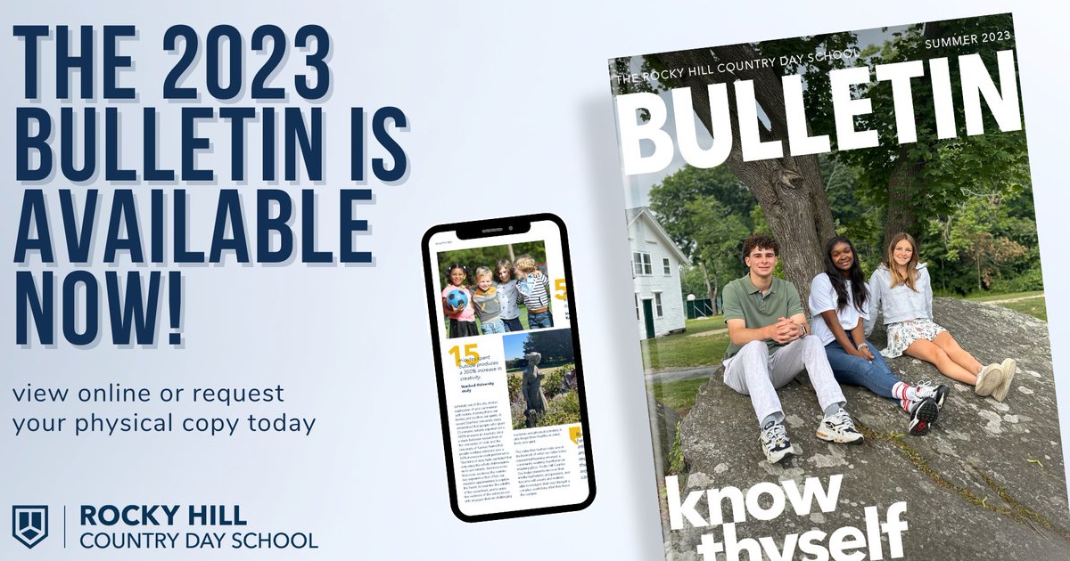 The 2023 RHCD Bulletin is now available! Visit our website view the digital copy, or fill out a Google form to request a physical copy.

Digital Copy: rockyhill.org/bulletin-acrch…
Google Form: tinyurl.com/23Bulletin