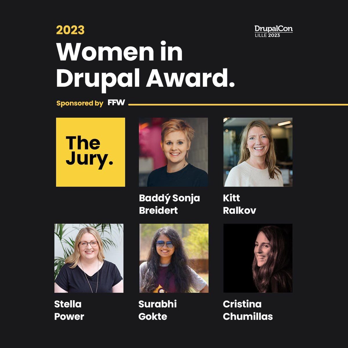FFW (@ffwglobal) on Twitter photo 🚀 The Women in Drupal Award is back for round two on October 17th, 2023, at <a href="/DrupalConEur/">DrupalCon Vienna 2025</a> 2023 in Lille.
So don't miss this opportunity to honor your female #Drupal heroes and nominate digital changemakers in the categories: Define, Build, and Scale: ow.ly/SoqO50Pam2P 🚀 The Women in Drupal Award is back for round two on October 17th, 2023, at <a href="/DrupalConEur/">DrupalCon Vienna 2025</a> 2023 in Lille.
So don't miss this opportunity to honor your female #Drupal heroes and nominate digital changemakers in the categories: Define, Build, and Scale: ow.ly/SoqO50Pam2P