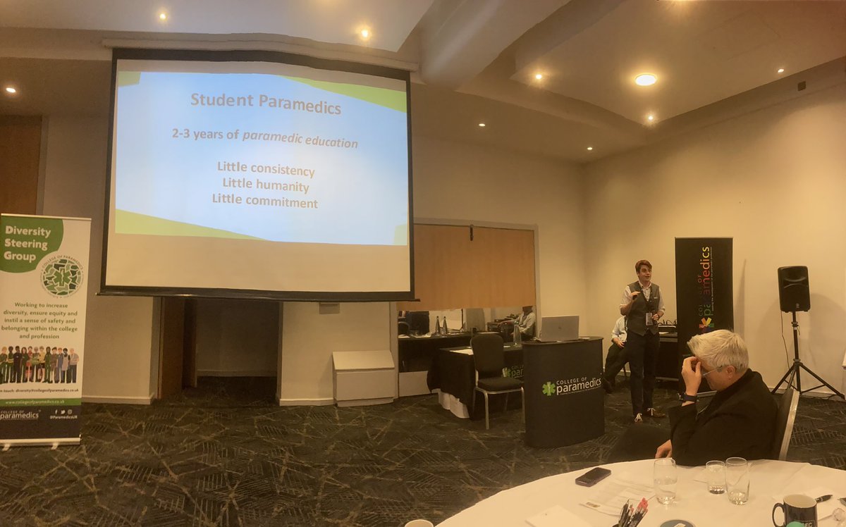 This 👇🏻  is why we need adherence to a single curriculum and approach to recruitment of paramedic students <a href="/ParamedicsUK/">College of Paramedics</a> <a href="/NJL_Blancq/">Nat (They/Them)</a> is sharing their experience and insight.
We are determined to make this better