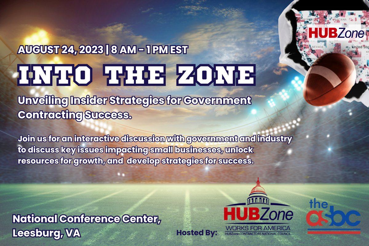 "Into the Zone: Unveiling Insider Strategies for Government Contracting Success" promises to be an exceptional gathering. Register today! hubzonecouncil.org/event-5341678
