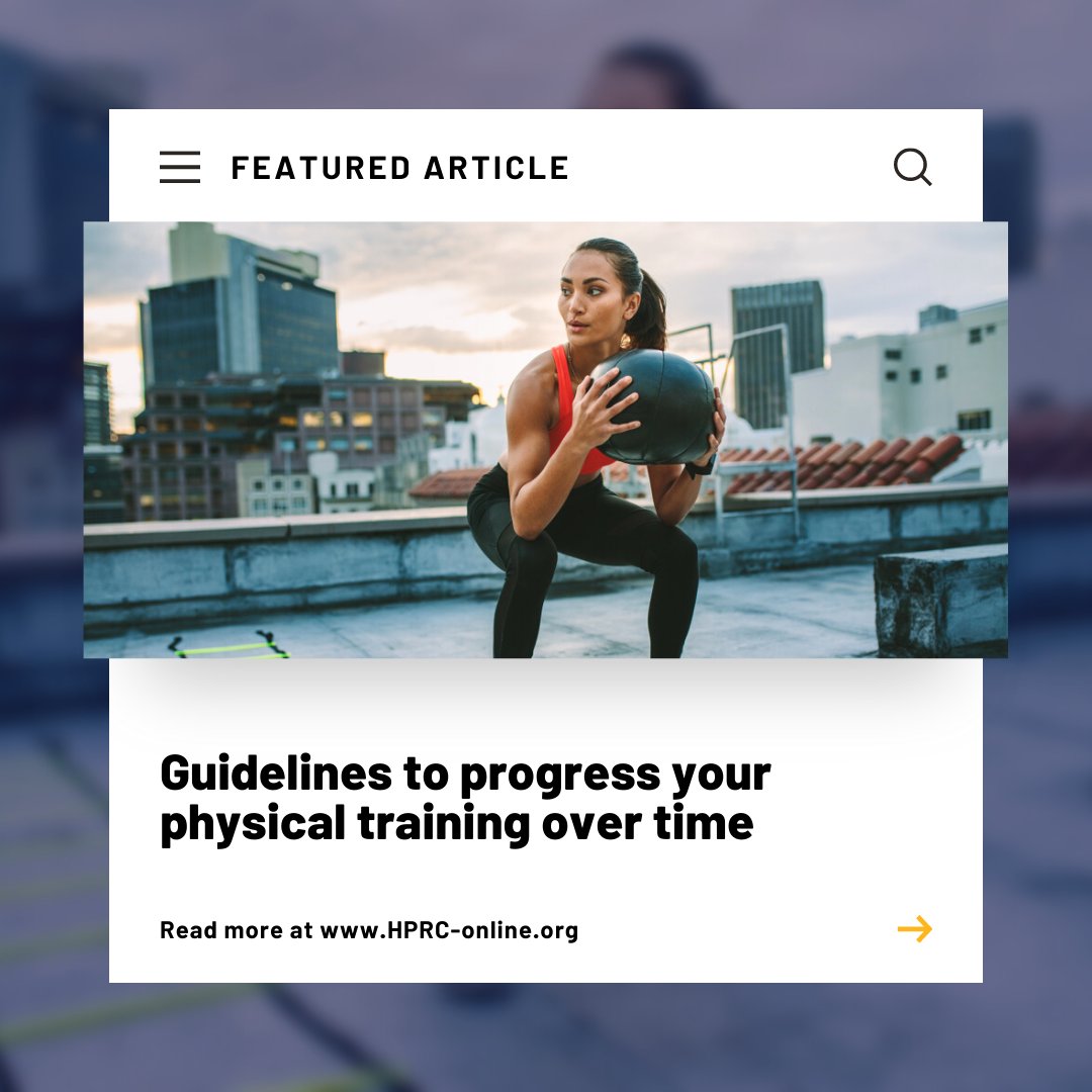 HPRConline's tweet photo. To improve your #physicalfitness measurably, you need to follow proper #progression. The general guidelines outlined in this article can help. https://t.co/gIfM02RlL3
#WalkRunMove #HPRConline #TotalForceFitness https://t.co/yUw0WpXaf1