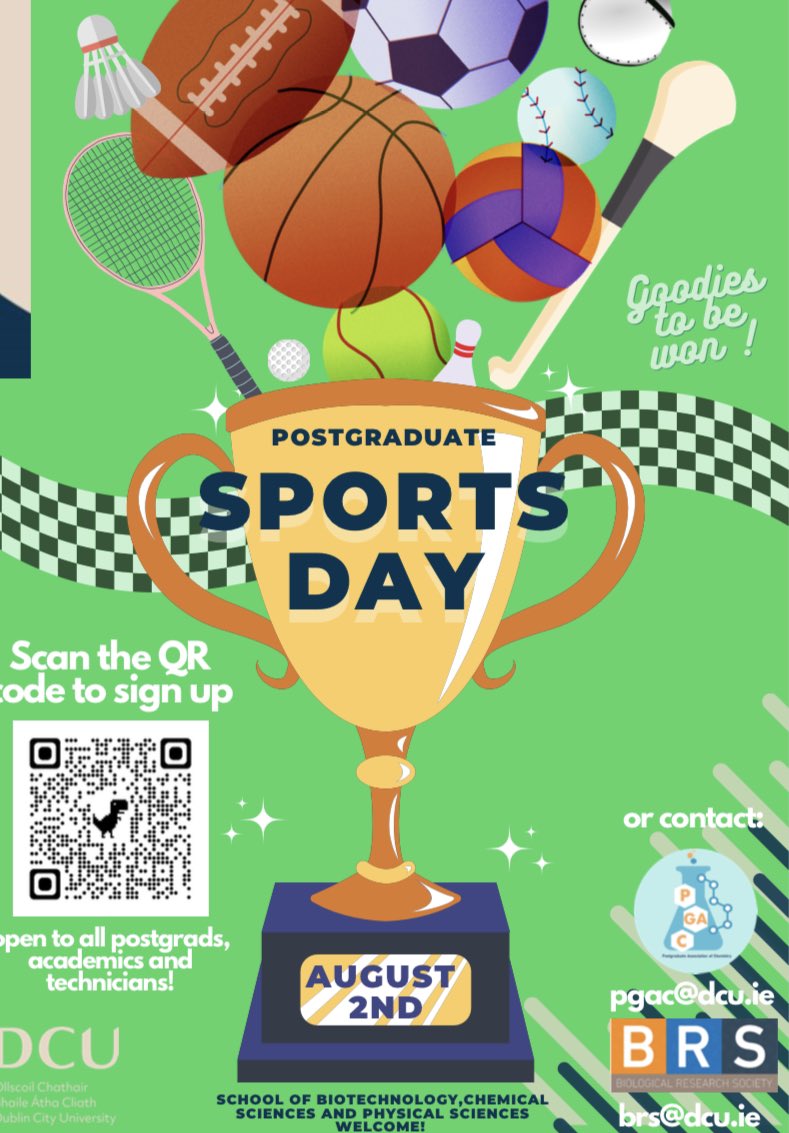 PGAC_DCU's tweet photo. Are you interested in … 

- An egg and spoon race ? 
- Obstacle courses ? 
- Red light green light ? 
- Wellie throwing?  
- Three legged race ?
+ surprises and fun? ✨

Then sign up below to sports day💪🏻

Deadline to register is Friday July 28th‼️

https://t.co/opIzh7p4Im https://t.co/4xdfs7awql