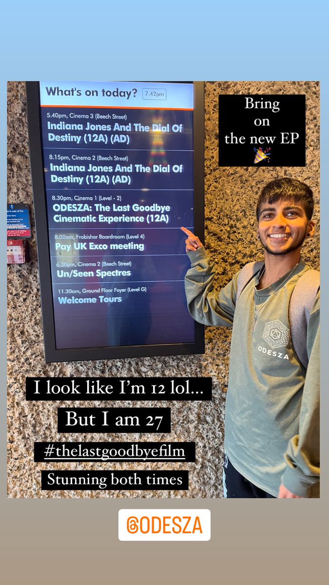 JustJanak_'s tweet photo. @odesza If you missed out on seeing this film…. You better start saving for the DVD release 👀 Coz this incapsulates the answer to everyone’s question of ‘why are you so obsessed with them’

This film. This explanation. This journey. This is why.

#thelastgoodbyefilm #HappyBoy https://t.co/fMU4DEdlKP