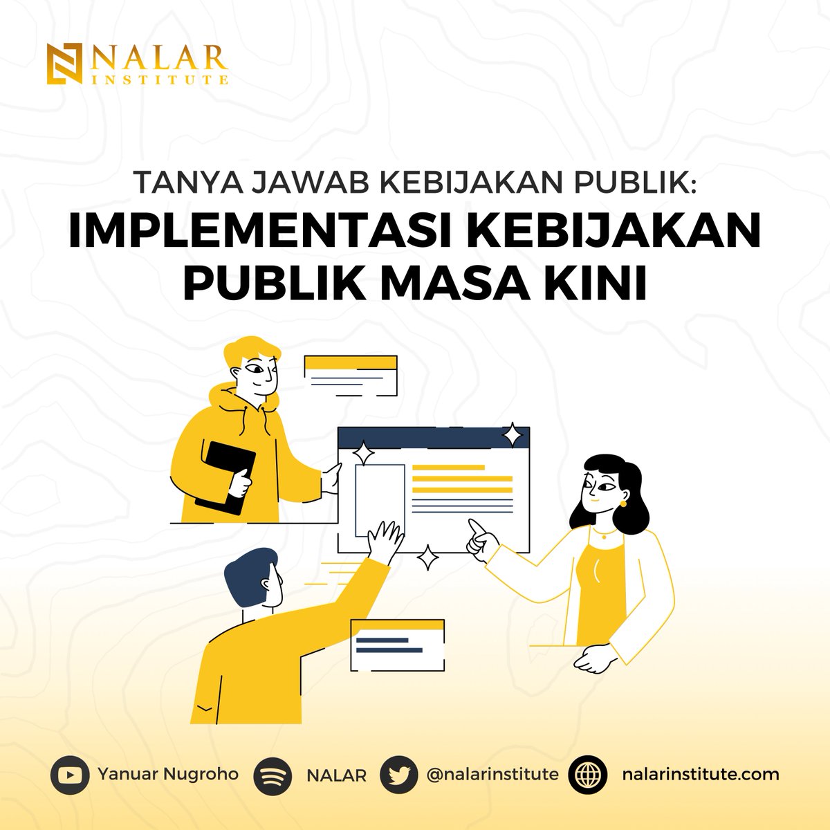 nalarinstitute's tweet photo. Kebijakan pemerintah terus mendapat kritik dan koreksi dari publik. Walaupun begitu, pemerintah terus berupaya mengimplementasikan sebuah kebijakan publik yang tepat.
#NALAR #NalarInstitute #Implementasi #KebijakanPublik https://t.co/FyWQJmE66J