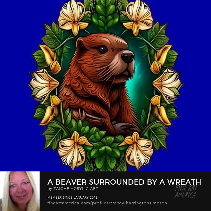 TaicheTees's tweet photo. A Beaver Surrounded By A Wreath Of Oregon Grape Flowers Tattoo Art Digital Art by #Taiche Acrylic Art - @FineArtAmerica #bendoregon #exploreoregon #summer #centraloregon #getoutside #outdoors #roadtrip #oregonisbeautiful #upperleftusa #medfordoregon https://t.co/7bWRBYEq2y https://t.co/gsFnyIwKsi