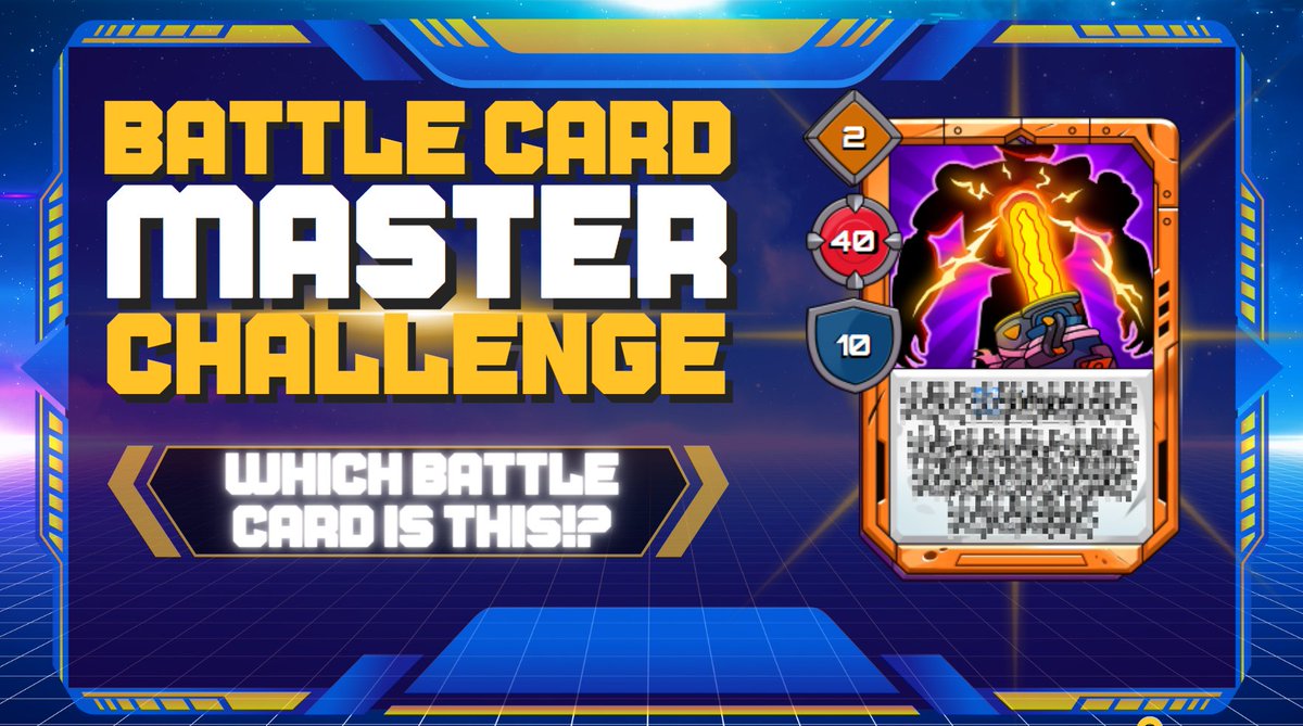 🤖BATTLE CARD MASTER CHALLENGE🤖

⚔️This card will leave your enemies wondering what hit them🥊

🤔Which card is featured in today's challenge?⬇️