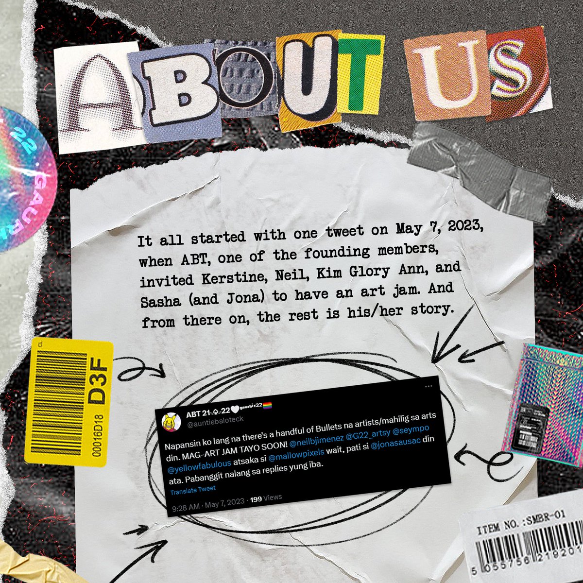 [ABOUT THE GROUP] 

Gaurhit22 is a collective of artists who happen to be Bullets (ppop group G22's Fandom) created in twitter on May 7th, 2023.