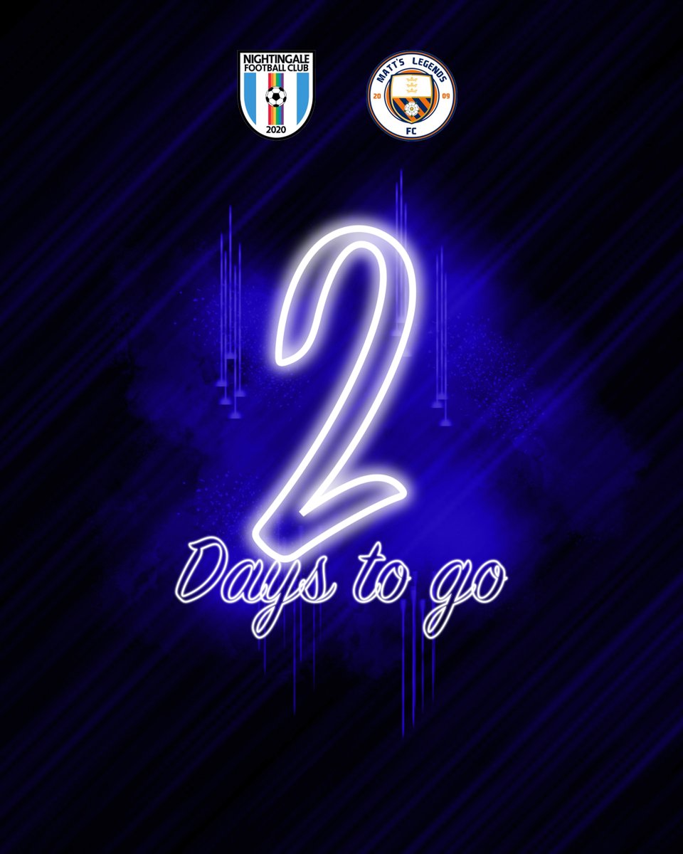 Two days to go!

Time to take a look at our other upcoming fixtures…

13/8/23 - Rose &amp; Daisy FC
17/9/23 - Raising Spirits FC
 
eventbrite.com/e/nightingale-…