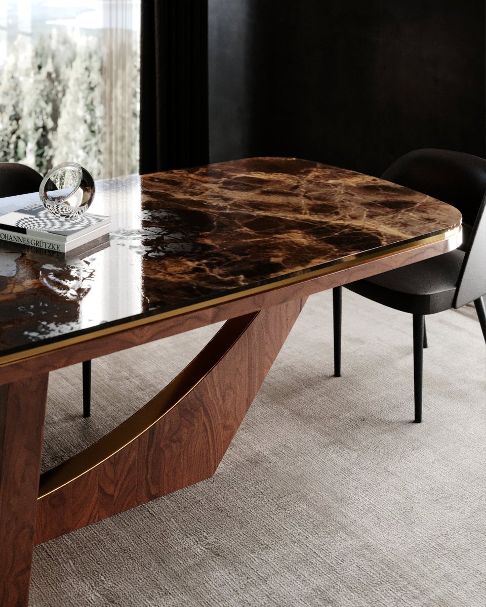 Introducing the exquisite 4 Seasons dining table—a harmonious blend of marble elegance and a cross-shaped structure adorned with metallic accents.

Discover 4 Seasons
shorturl.at/fkLRT

#4SeasonsTable #MarbleElegance #MetallicAccents #DiningRoomDecor #TimelessBeauty