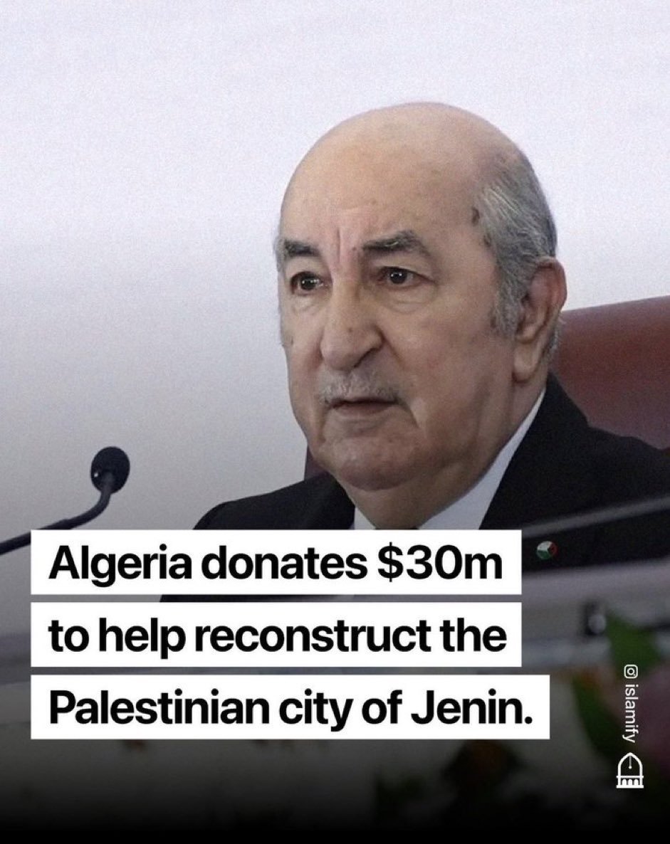 Palestine Culture on Twitter "Algeria donates 30 Million to help